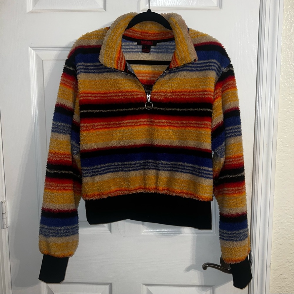 Rock & Roll Demin Multicolor Women's Sweater